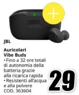 MediaWorld JBL Auricolari Vibe Buds offerta