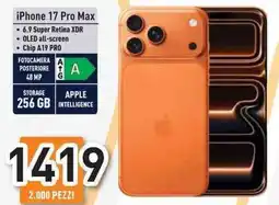 Unieuro iPhone 17 Pro Max offerta