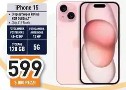 Unieuro iPhone 15 offerta