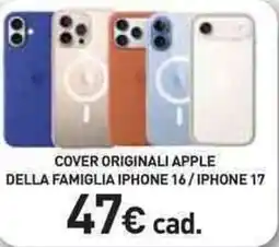 Unieuro Cover originali apple della famiglia iphone 16/iphone 17 offerta