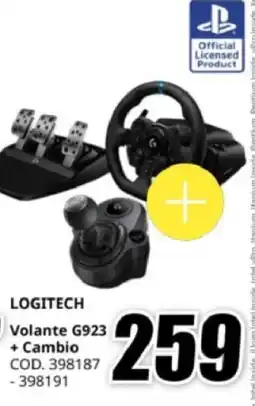 MediaWorld LOGITECH Volante G923 + Cambio offerta