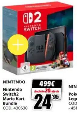 MediaWorld Nintendo Switch2 Mario Kart Bundle offerta