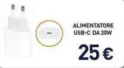 Unieuro ALIMENTATORE USB-C DA 20W offerta