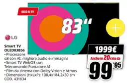 MediaWorld LG Smart TV OLED83B56 offerta