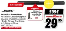 MediaWorld BOSE Soundbar Smart Ultra offerta