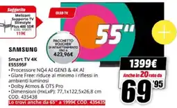 MediaWorld SAMSUNG Smart TV 4K E55S95F offerta