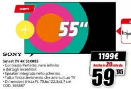 MediaWorld SONY Smart TV 4K 55XR83 offerta