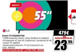 MediaWorld LG Smart TV 55QNED70A offerta