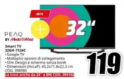 MediaWorld ΡΕΛΟ Smart TV 32GH-7124C offerta