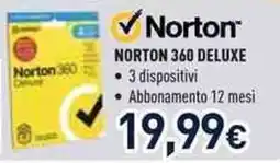Unieuro Norton 360 deluxe offerta