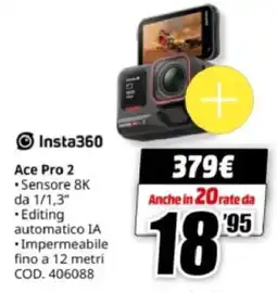 MediaWorld Insta360 Ace Pro 2 offerta