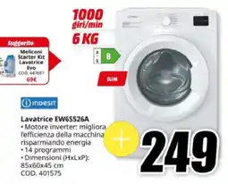 MediaWorld Indesit Lavatrice EW6S526A offerta