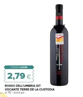 Tigre Rosso dell'umbria igt vocante terre de la custodia offerta