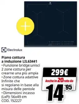 MediaWorld Electrolux Piano cottura a induzione LIL63441 offerta