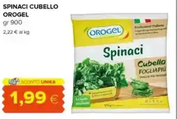 Tigre Spinaci cubello OROGEL offerta