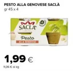 Tigre Pesto alla genovese SACLÀ offerta
