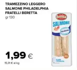 Tigre Tramezzino leggero salmone philadelphia FRATELLI BERETTA offerta