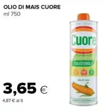 Tigre Olio di mais CUORE offerta