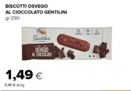 Tigre Biscotti osvego al cioccolato GENTILINI offerta
