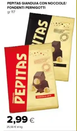 Tigre Pepitas gianduia con nocciole/ fondenti PERNIGOTTI offerta