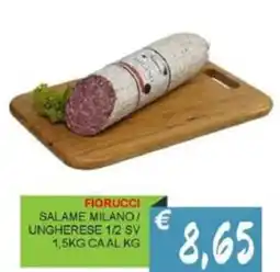 Caramico Fiorucci salame milano ungherese 1/2 sv offerta