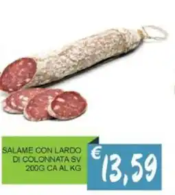 Caramico Salame con lardo di colonnata sv offerta