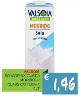 Caramico Valsoia soyadrink gusto morbido/ classico/light offerta