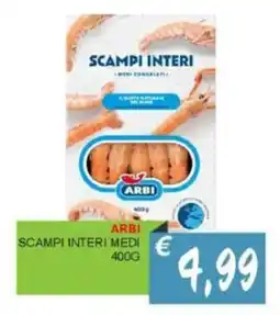 Caramico Arbi scampi interi medi offerta