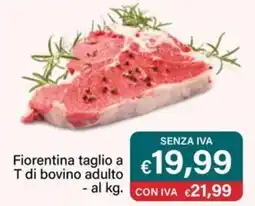 Altasfera Fiorentina taglio a T di bovino adulto offerta