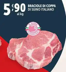 Deco Supermercati Braciole di coppa di suino italiano offerta