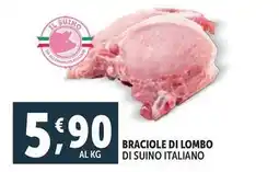 Deco Supermercati Braciole di lombo di suino italiano offerta