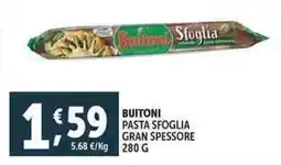 Deco Supermercati Buitoni pasta sfoglia gran spessore offerta