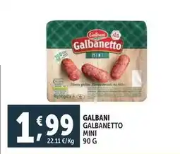 Deco Supermercati Galbani galbanetto mini offerta