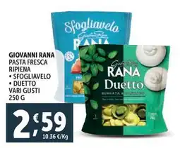 Deco Supermercati Giovanni rana pasta fresca ripiena offerta