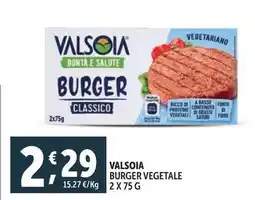 Deco Supermercati Valsoia burger vegetale offerta