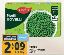 Deco Supermercati Findus piselli novelli offerta