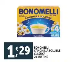 Deco Supermercati Bonomelli camomilla solubile classica 20 bustine offerta