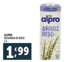 Deco Supermercati Alpro bevanda di riso offerta