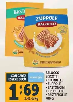 Deco Supermercati Balocco biscotti offerta