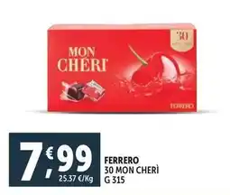Deco Supermercati Ferrero 30 mon cheri offerta