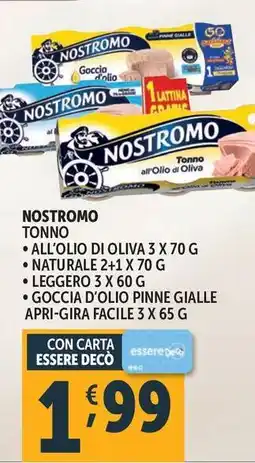 Deco Supermercati Nostromo tonno offerta