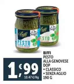 Deco Supermercati Biffi pesto alla genovese DOP offerta