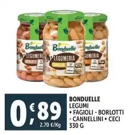 Deco Supermercati Bonduelle legumi offerta