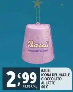 Deco Supermercati Bauli icona del natale cioccolato al latte offerta