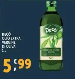 Deco Supermercati Deco olio extra vergine di oliva offerta