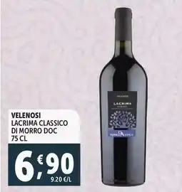 Deco Supermercati Velenosi lacrima classico di morro DOC offerta