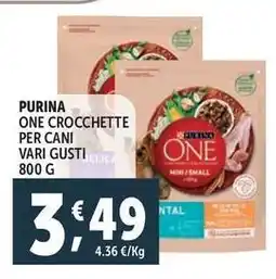 Deco Supermercati Purina one crocchette per cani offerta