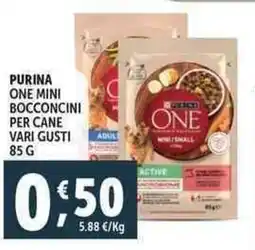 Deco Supermercati Purina one mini bocconcini per cane offerta