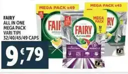 Deco Supermercati Fairy all in one mega pack offerta