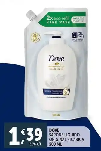 Deco Supermercati Dove sapone liquido original ricarica offerta